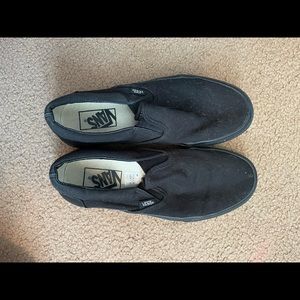 Womens All Black Slip on Vans!